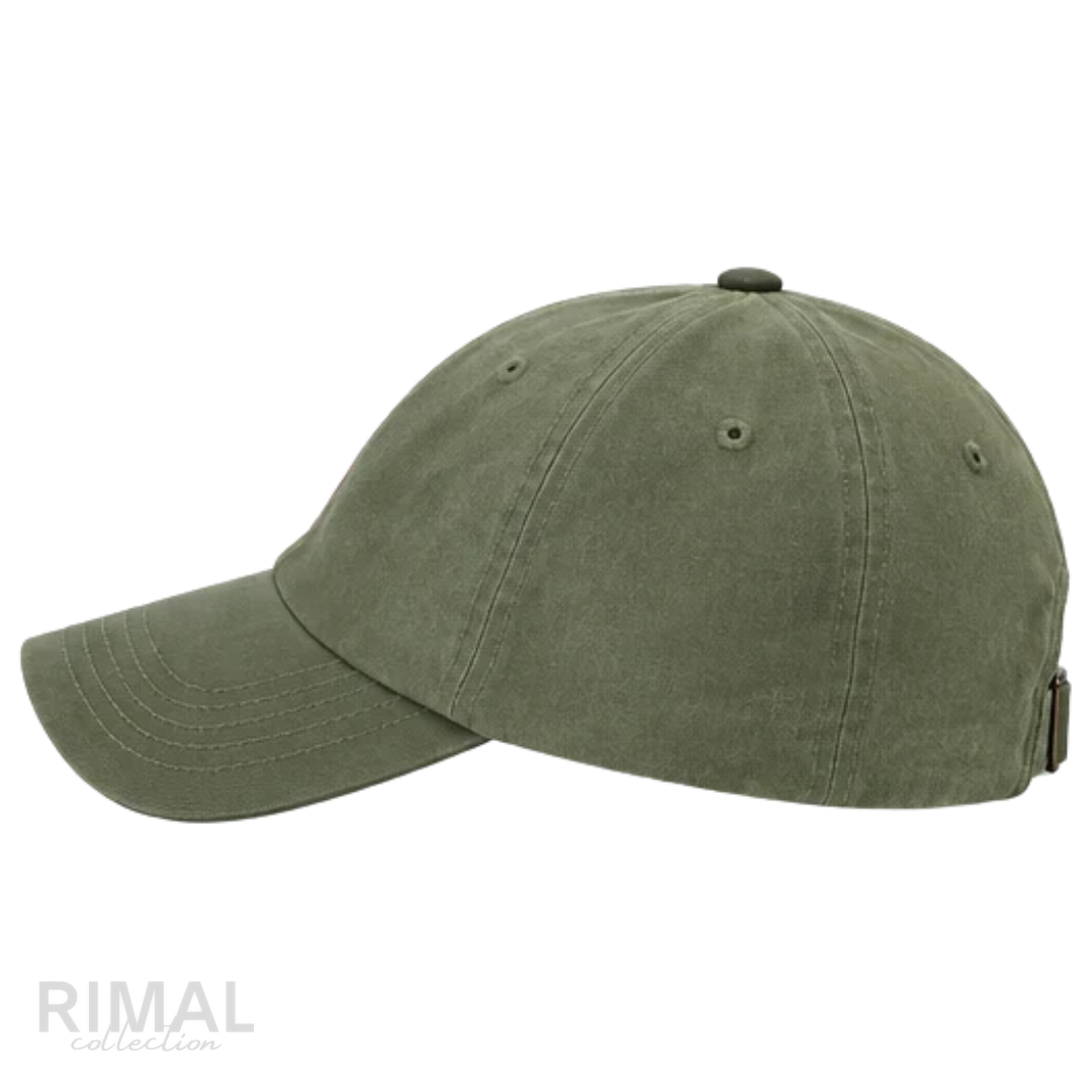 BOOVOOM | BVM Stamp Long Bill Cap in Olive - View 4