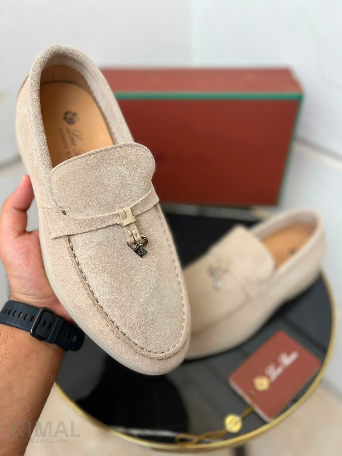 Loro Piana | Summer Charms Walk Loafers Baby Cashmere - View 5