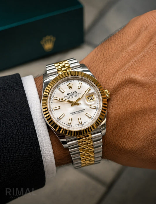 Rolex | Datejust Fluted Bezel Stainless Steel Watch – Blue – Product Image 1
