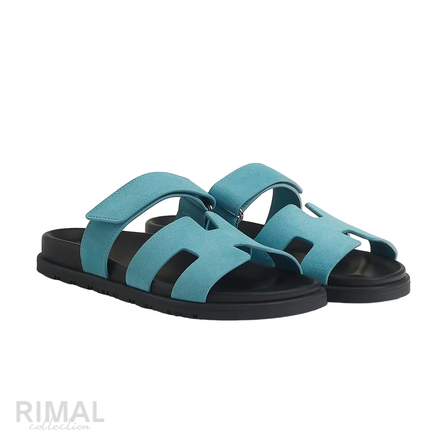 Hermès Chypre Sandals – Bleu Minéral