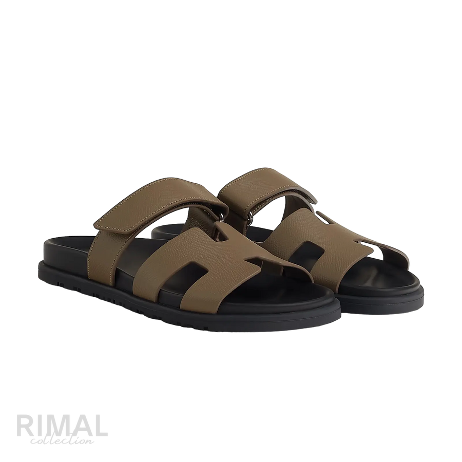 Hermès Chypre Sandals – Étoupe