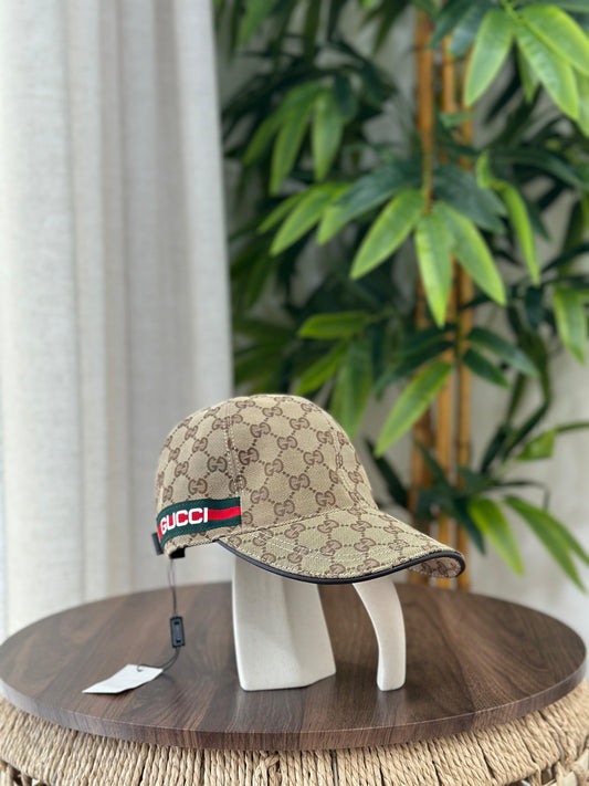Gucci | GG Canvas Eschatology Patch Baseball Cap – Beige / Ebony – Product Image 1