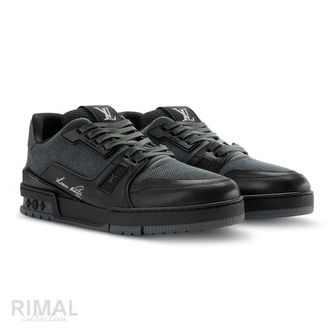 Louis Vuitton LV Trainer Sneakers – Black & Green - View 4