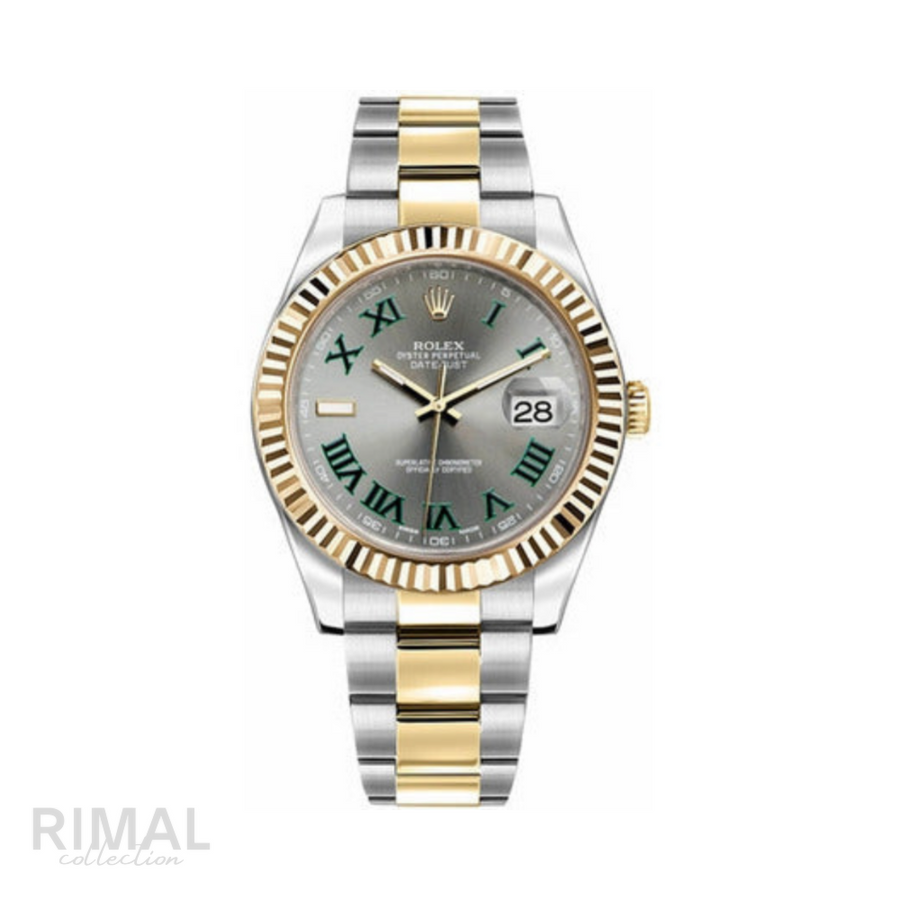 Rolex Watch | Datejust Silver/Green
