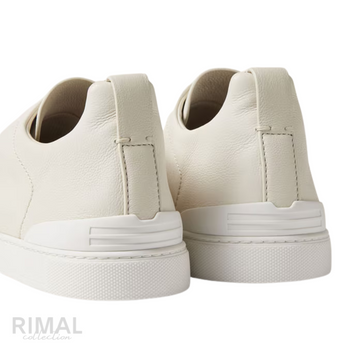 Zegna | White Triple Stitch Secondskin Sneakers - View 7