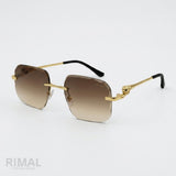 Cartier Sunglasses Rimless – Brown Gradient Lenses