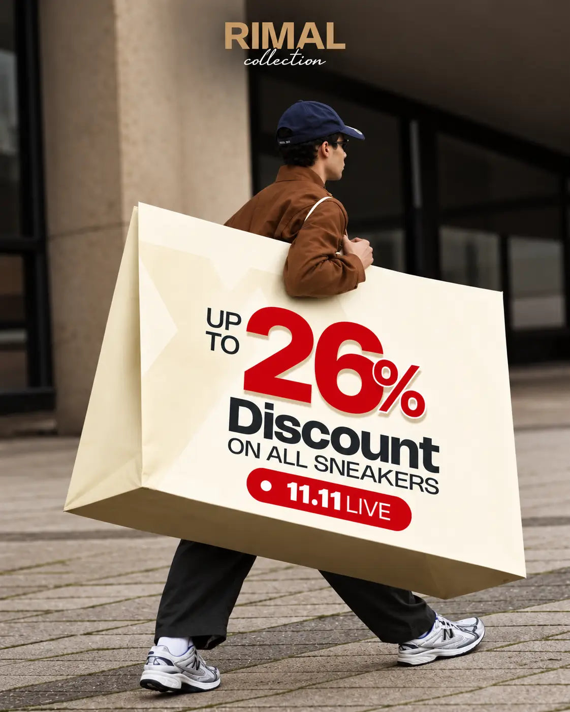 Up to 26% discount on all sneakers. 11.11 live.