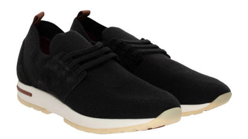 Loro Piana Sneakers Made Of Textile Black Black Sneaker | Men